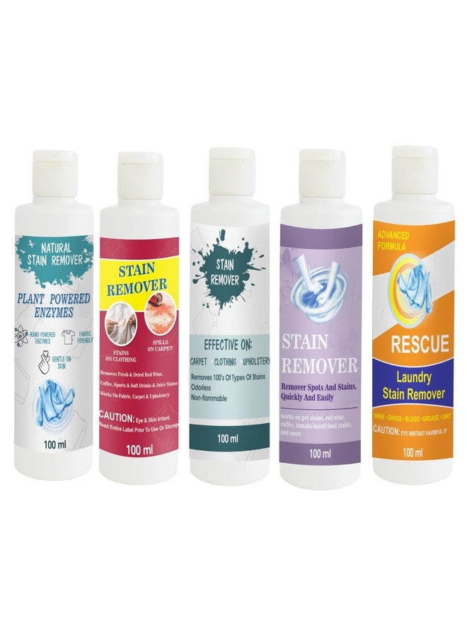 مجموعة مزيلات بقع توفوس، تتضمن مزيل بقع القمصان، الأحمر، السماوي، البنفسجي والبرتقالي | محلول تنظيف متعدد الأسطح للملابس والأقمشة والمفروشات (100 غرام لكل عبوة) - Image 1